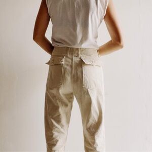 The Hey Gang Military Pant in Natural Herringbone